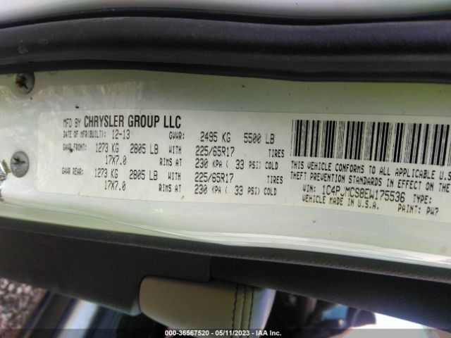 1C4PJMCS8EW175536 Jeep Cherokee Latitude