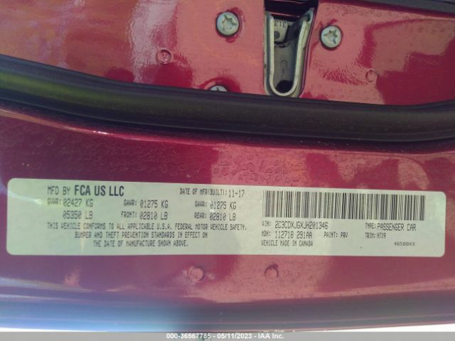 2C3CDXJGXJH201346 Dodge CHARGER GT