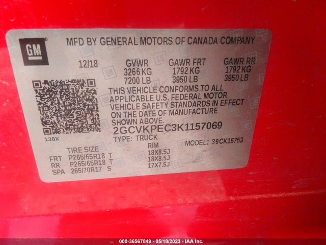 Chevrolet Silverado 1500 Ld Lt 2019 2GCVKPEC3K1157069 Image 10