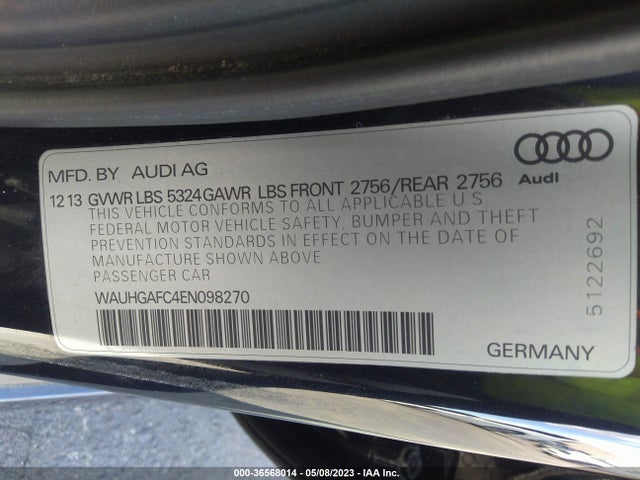 WAUHGAFC4EN098270 Audi A6 3.0t Prestige