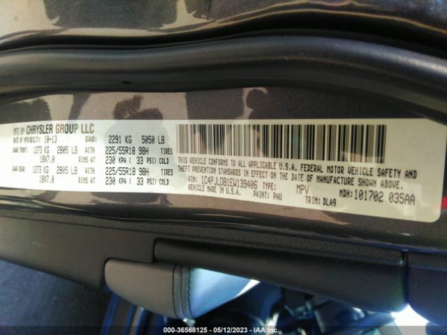 1C4PJLDB1EW139406 Jeep Cherokee Limited