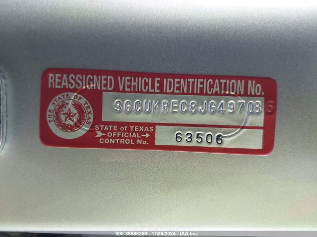 Chevrolet Silverado 1500 2lt 2018 3GCUKREC8JG497086 Image 9