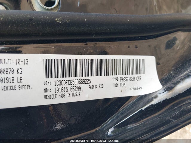 Dodge Dart Limited 2014 1C3CDFCB5ED669225 Image 9