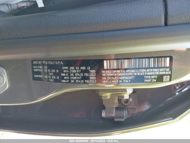 ZACNJDC14MPM20677 Jeep Renegade Trailhawk