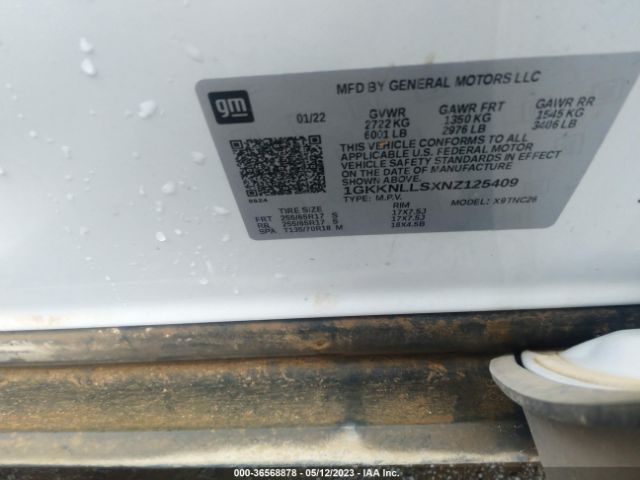 1GKKNLLSXNZ125409 GMC Acadia At4