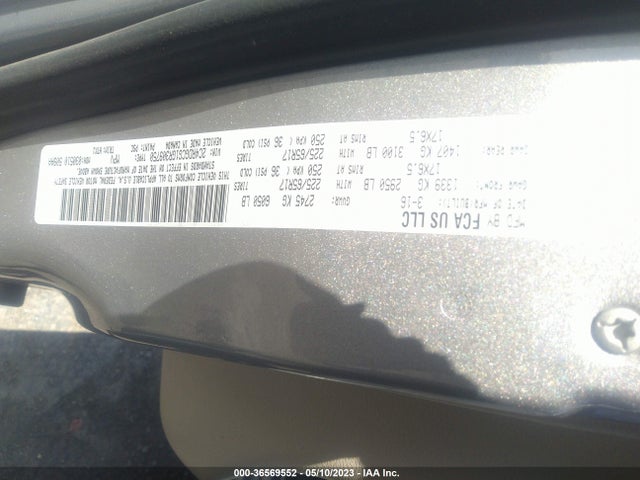 2016 DODGE GRAND CARAVAN SXT VIN: 2C4RDGCG1GR309750