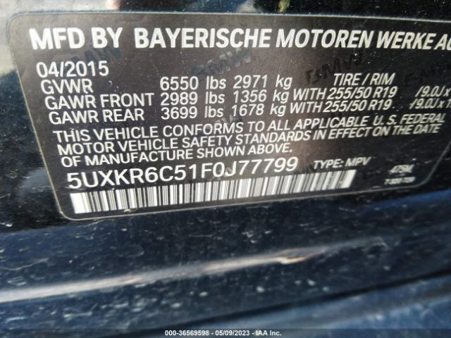5UXKR6C51F0J77799 BMW X5 Xdrive50i