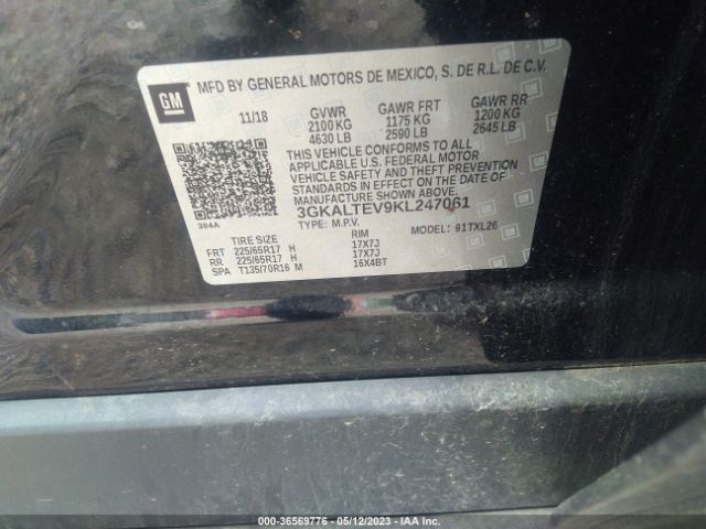3GKALTEV9KL247061 GMC Terrain Sle
