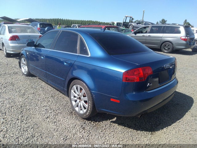 2007 AUDI A4 2.0T VIN: WAUDF78E97A063270