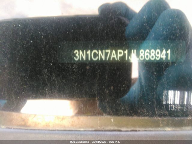 3N1CN7AP1JL868941 Nissan Versa Sedan Sv