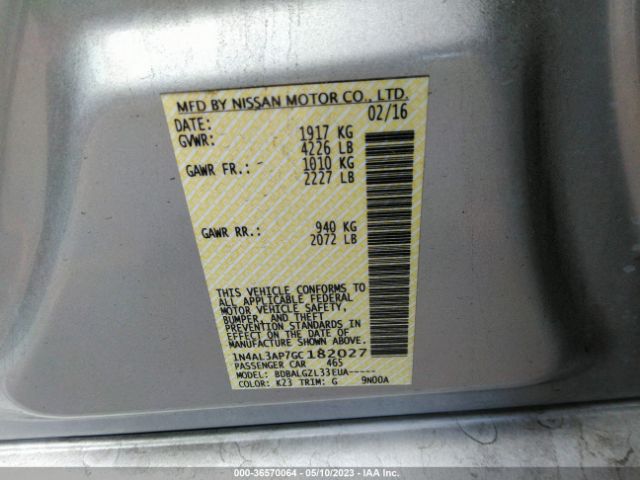 1N4AL3AP7GC182027 Nissan Altima 2.5 S