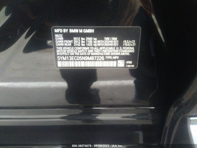 2022 BMW X3, VIN: 5YM13EC05N9M87226