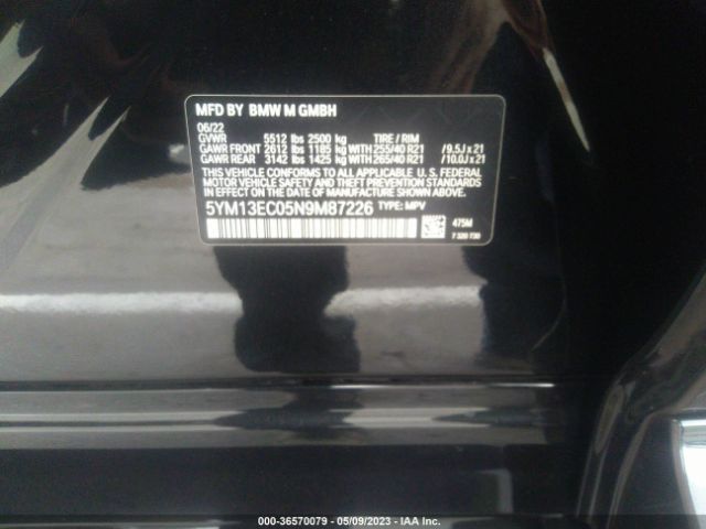 5YM13EC05N9M87226 BMW X3 M