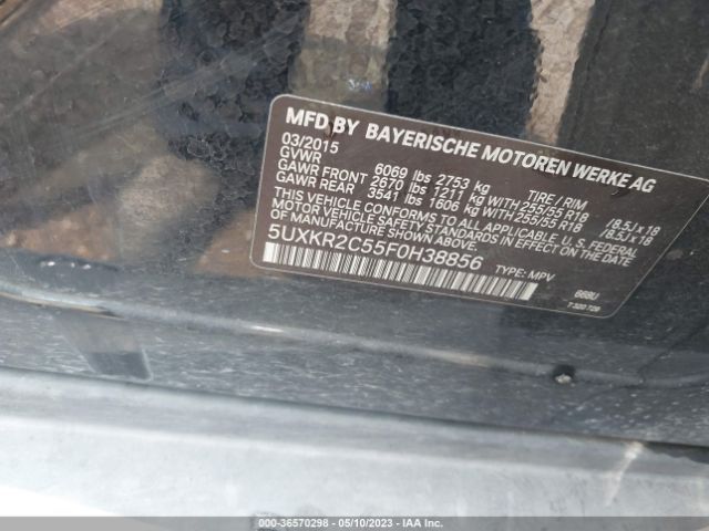 5UXKR2C55F0H38856 BMW X5 Sdrive35i