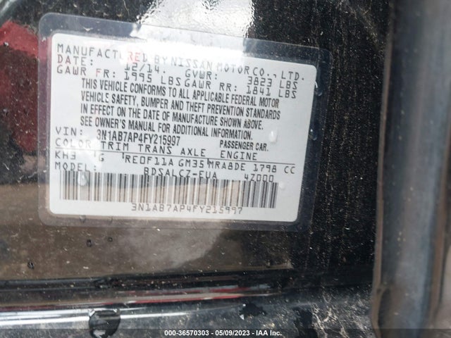 Nissan SENTRA S 2015 3N1AB7AP4FY215997 Image 10