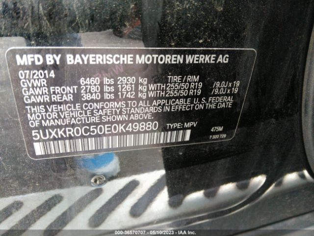 5UXKR0C50E0K49880 BMW X5 Xdrive35i
