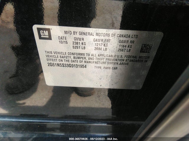 2G61N5S33G9131954 Cadillac Xts Luxury Collection