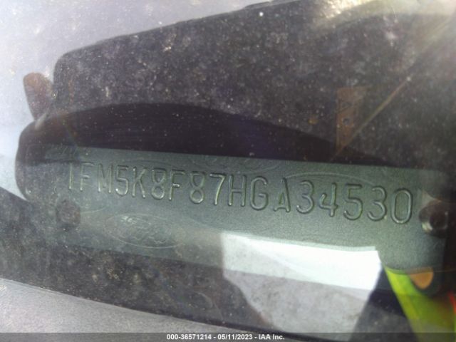 1FM5K8F87HGA34530 Ford Explorer Limited