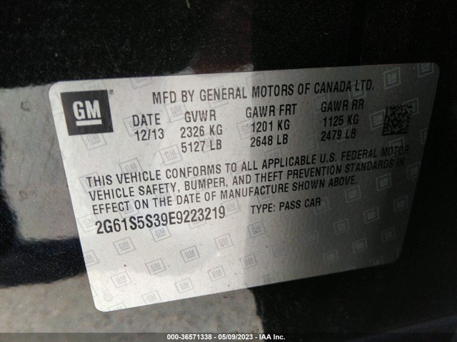 2G61S5S39E9223219 Cadillac Xts Platinum