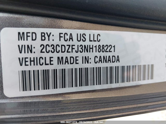 Dodge Challenger R/t Scat Pack 2022 2C3CDZFJ3NH188221 Image 9