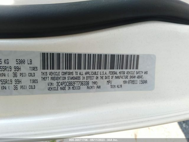 3C4PDCBB2FT736338 Dodge Journey Sxt