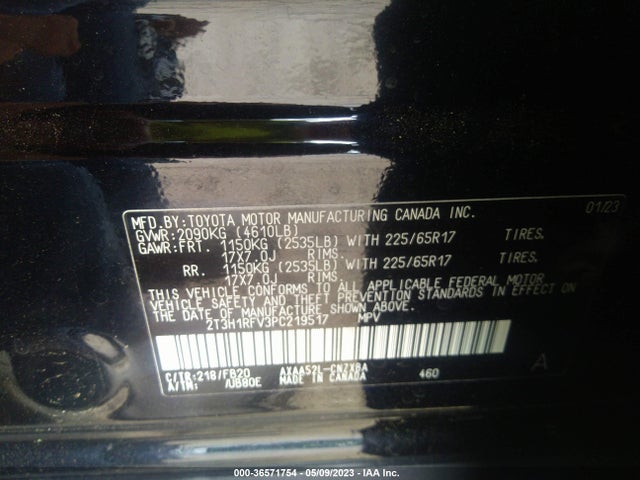 Toyota RAV4 LE 2023 2T3H1RFV3PC219517 Image 9