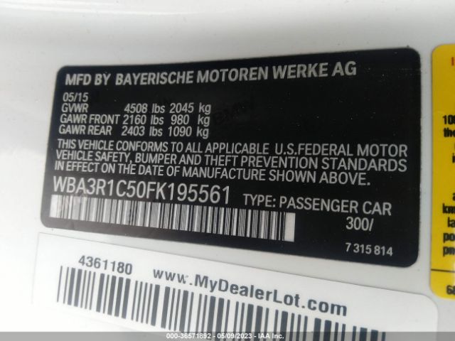 WBA3R1C50FK195561 BMW 4 Series 435i