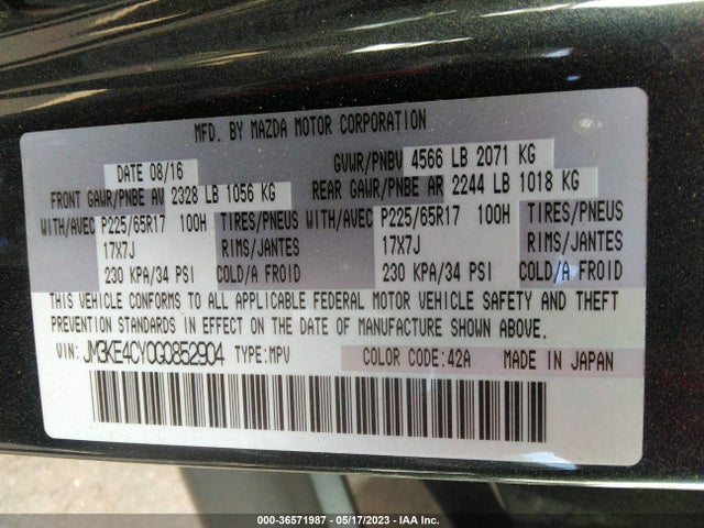 Mazda Cx-5 Touring 2016 JM3KE4CY0G0852904 Image 11