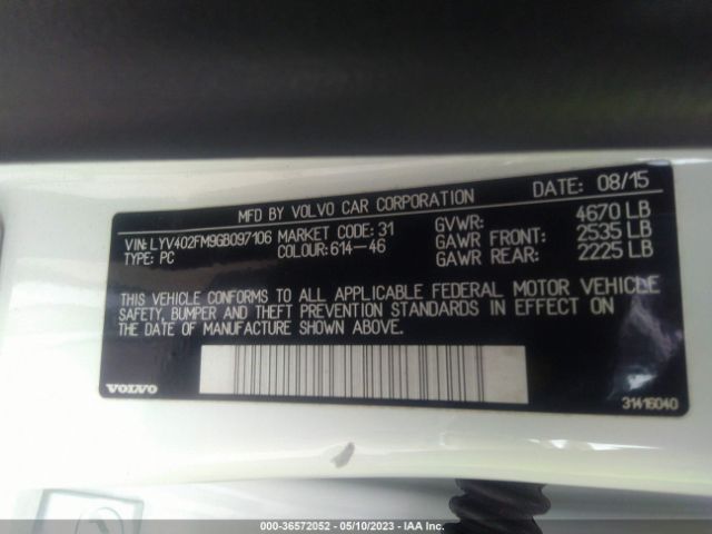 LYV402FM9GB097106 Volvo S60 Inscription T5 Drive-e Platinum