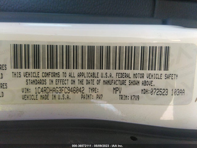 Dodge Durango Sxt 2015 1C4RDHAG3FC946042 Image 9