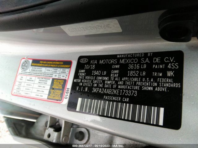 3KPA24AB2KE173373 KIA RIO S