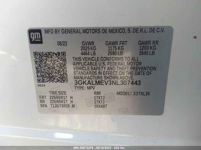 GMC Terrain Sle 2022 3GKALMEV3NL307443 Image 9