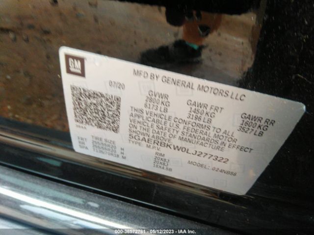 5GAERBKW0LJ277322 Buick Enclave Essence