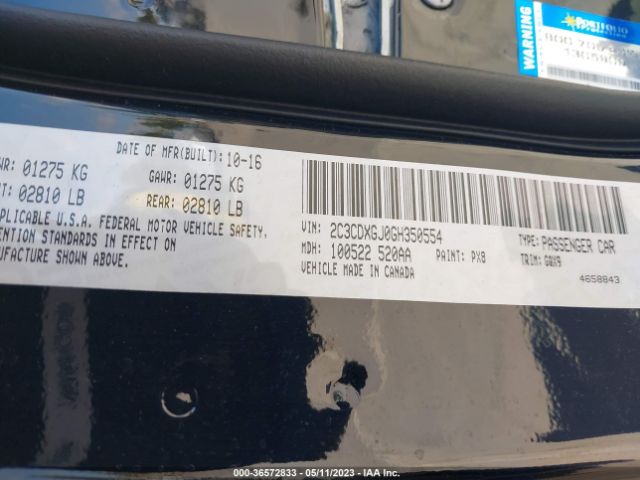 2C3CDXGJ0GH350554 Dodge Charger R/t Scat Pack
