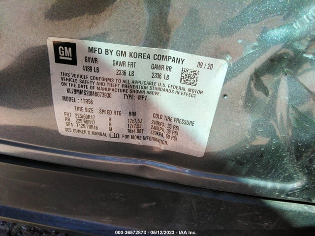 Chevrolet Trailblazer Ls 2021 KL79MMS20MB073930 Image 10
