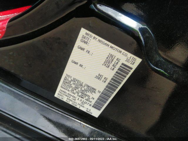 1N4BL4DV4KC131078 Nissan Altima 2.5 Sv