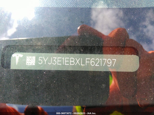 5YJ3E1EBXLF621797 Tesla Model 3 Long Range