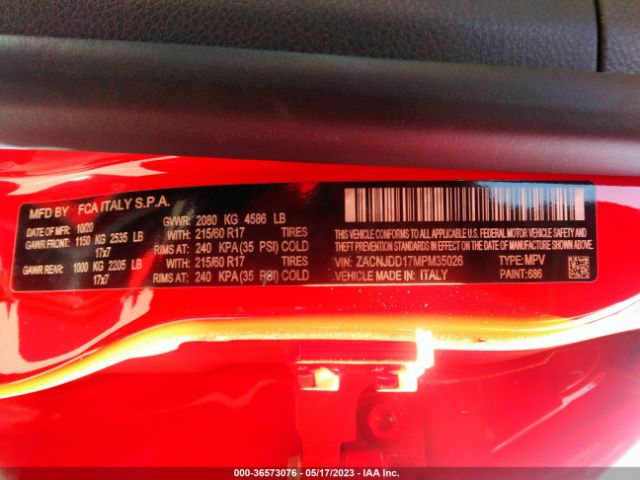 ZACNJDD17MPM35026 Jeep Renegade Limited