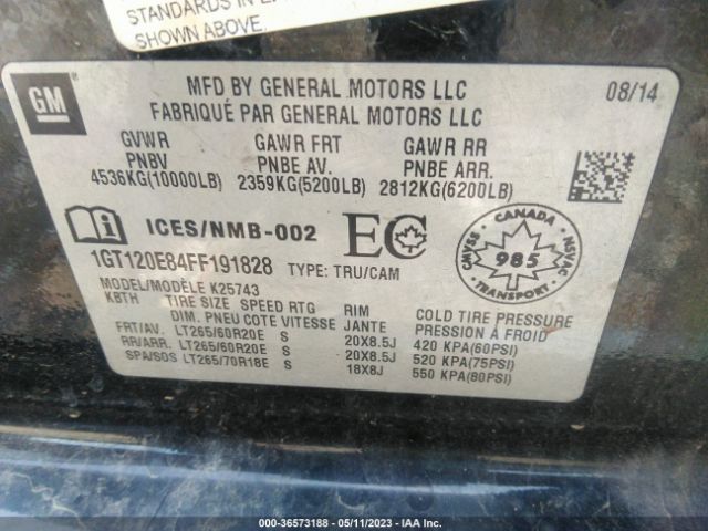 1GT120E84FF191828 GMC Sierra 2500hd Denali