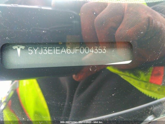 Tesla Model 3 Range Battery 2018 5YJ3E1EA6JF004353 Image 9