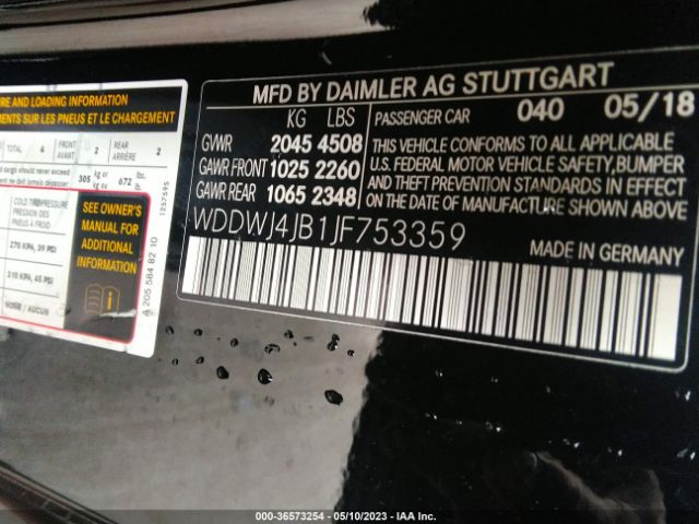 WDDWJ4JB1JF753359 Mercedes-Benz C-class C 300