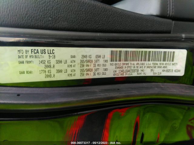 1C4RDJDG4KC559738 Dodge Durango Gt Plus