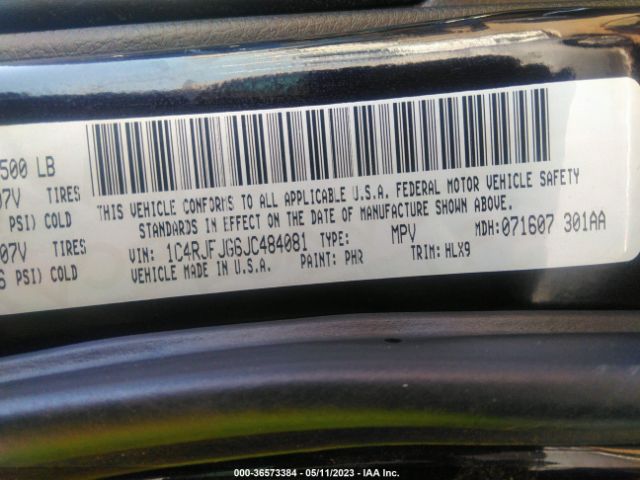 1C4RJFJG6JC484081 Jeep Grand Cherokee Summit
