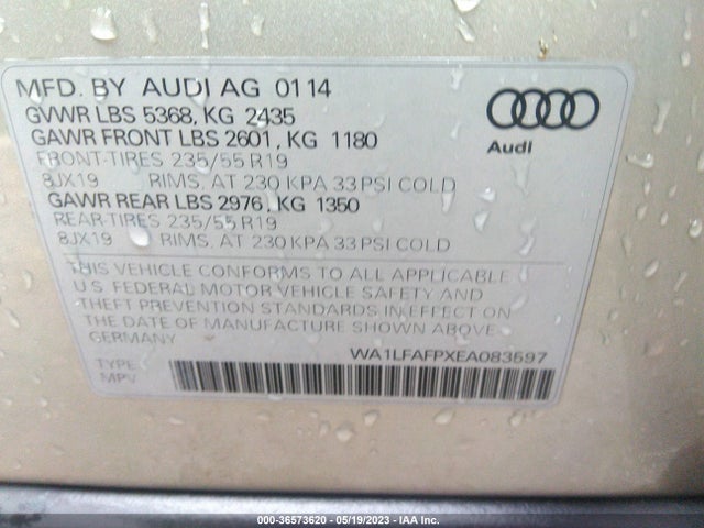 WA1LFAFPXEA083597 Audi Q5 Premium Plus