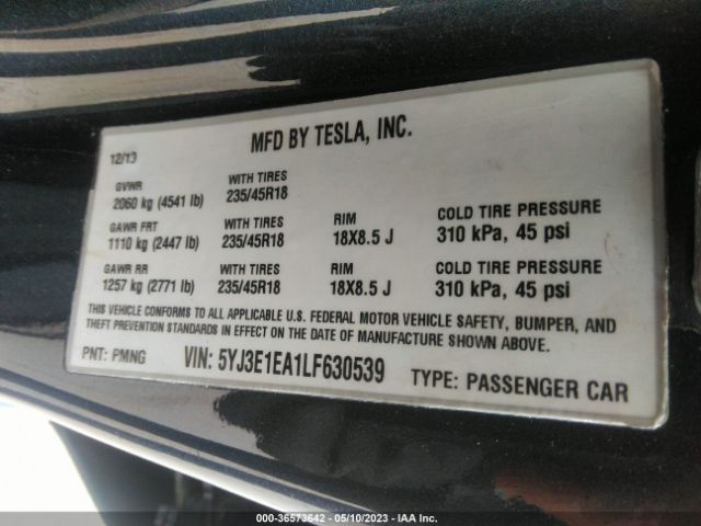 5YJ3E1EA1LF630539 Tesla Model 3 Standard Range