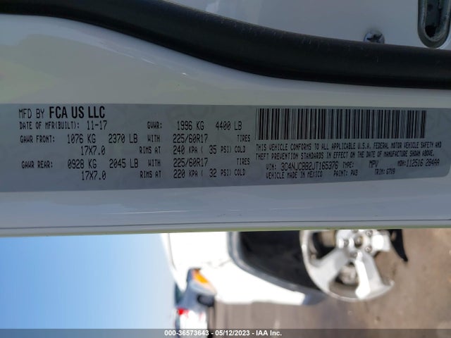3C4NJCBB2JT165376 Jeep Compass Latitude