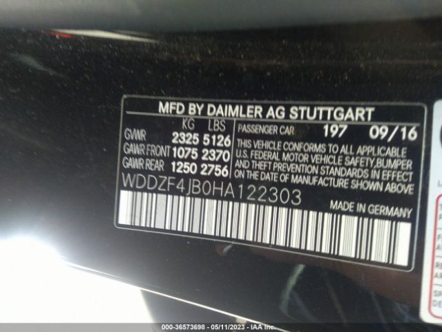 WDDZF4JB0HA122303 Mercedes-Benz E-class E 300