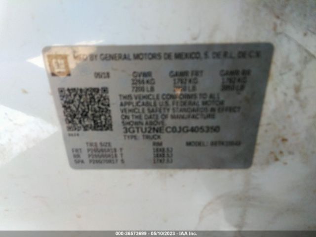 3GTU2NEC0JG405350 GMC Sierra 1500 Slt