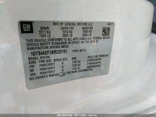 2011 CADILLAC ESCALADE 1GYS4AEF2BR325161 Photo 8