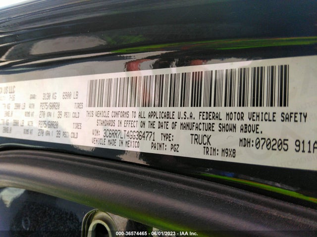 3C6RR7LT4GG364771 RAM 1500 Big Horn
